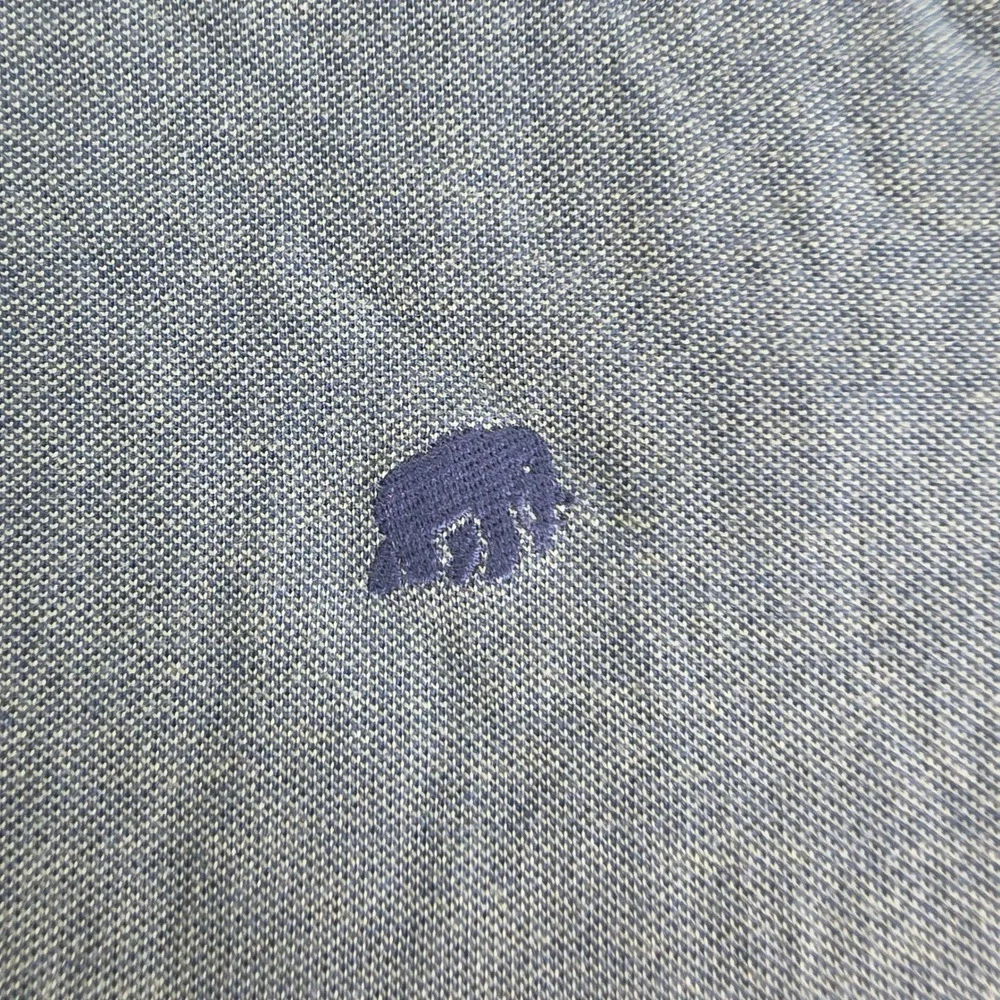 Banana Republic Polo Mens XL Teal Blue 100% Cotton Elephant Logo Pique Preppy